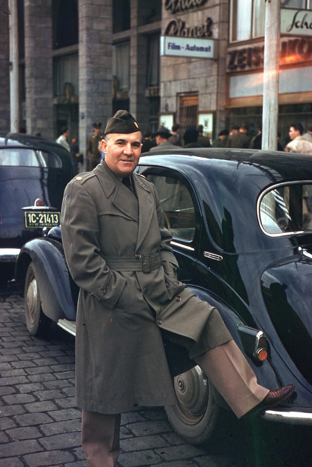 Man in uniform, Stuttgart, 1952