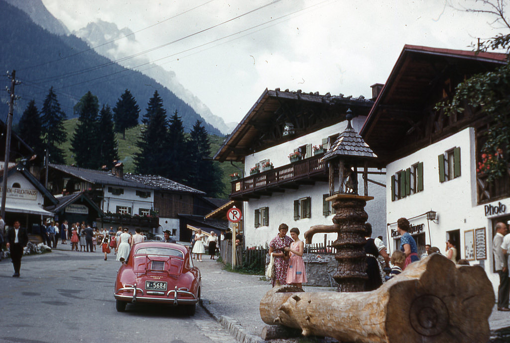 Porsche 356 in Grainau in 1958