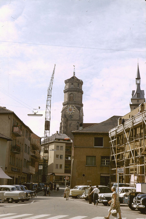 The Collegiate Church (Stiftskirche), Stuttgart, 25 July 1958