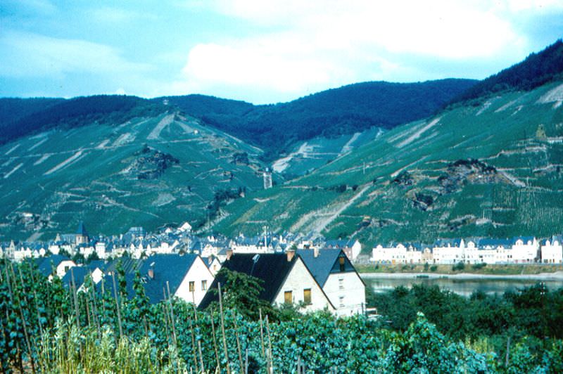 Zell, on the Mosel river, Germany, 1960s
