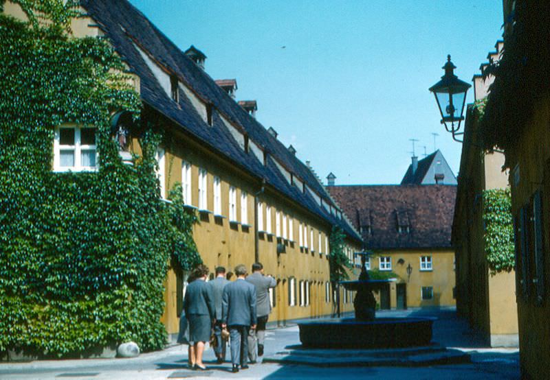 Fuggerei, Augsburg, Germany, 1960s