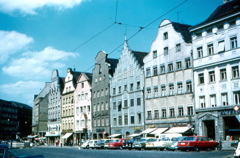 Maximilianstrasse, Augsburg, Germany, 1960s