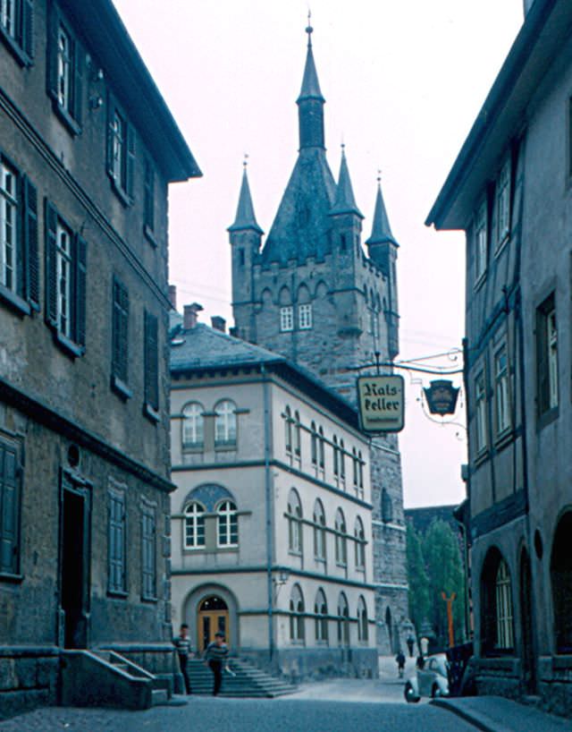 Bad Wimpfen from Blauer Turm, Germany, 1960s