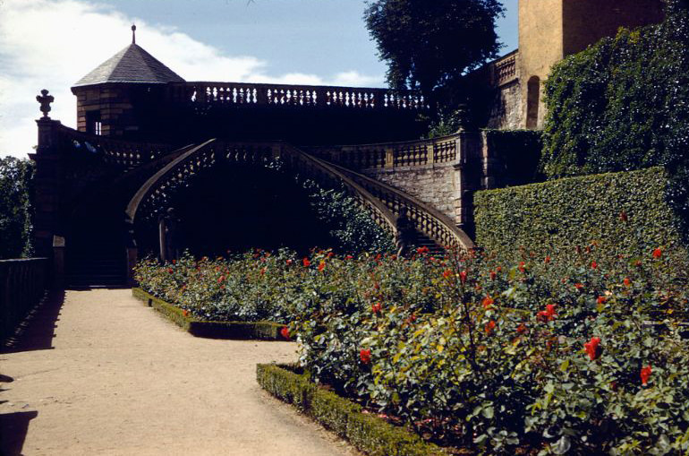 The Prince's Garden, Marienberg Fortress, Würzburg, Germany, 1960s