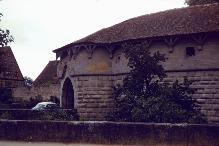 The Spital Bastion, Rothenburg ob der Tauber, Germany, 1960s