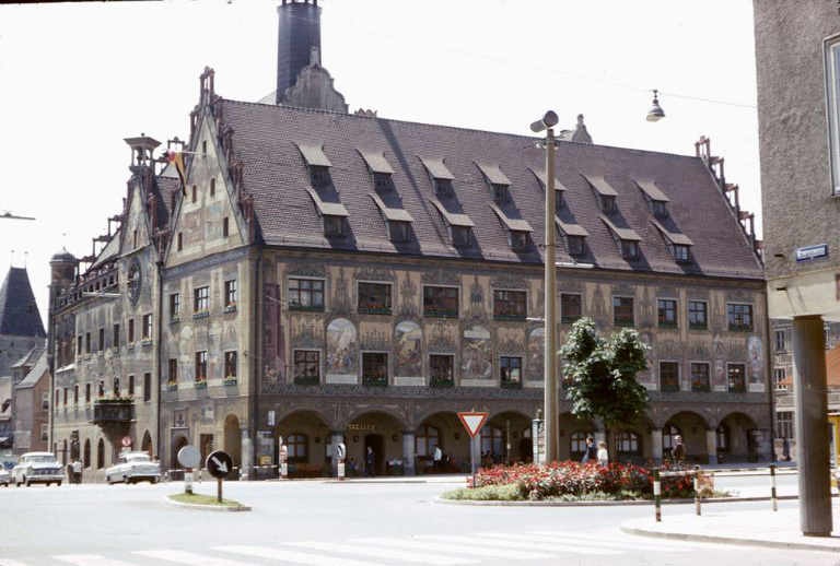 The town hall in Ulm, Germany, 1960s