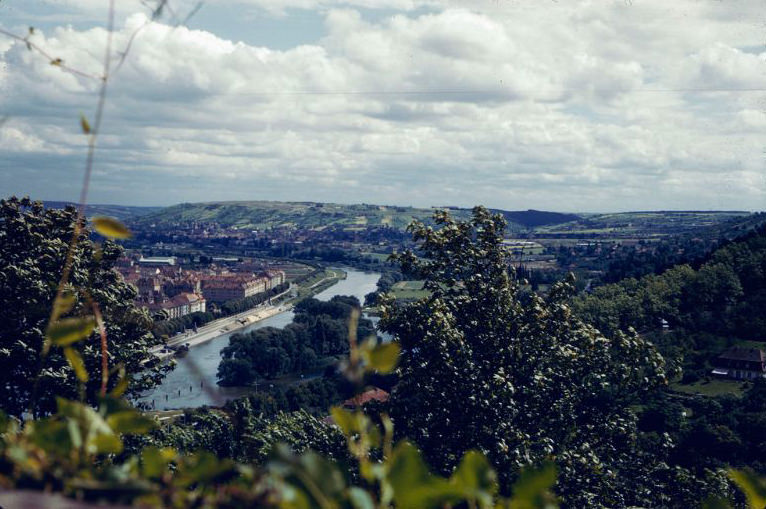 View from the Marienberg Fortress, Würzburg, Germany, 1960s