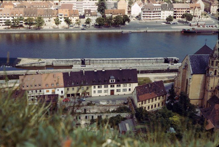 View from the Marienberg Fortress, Würzburg, Germany, 1960s