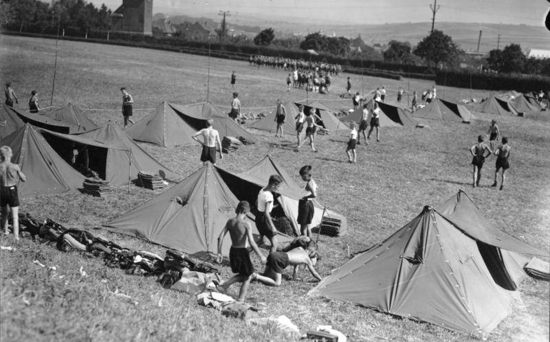 Hitler Youth campground, 1930s.