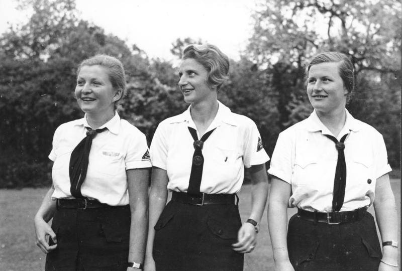 Girls of the Nazi Party Bund Deutscher Mädel organization, Potsdam, Germany, May 1935