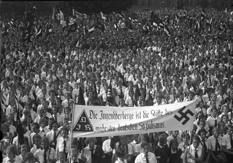 Hitler Youth gathering at Lustgarten, Berlin, Germany, 19 Aug 1933.