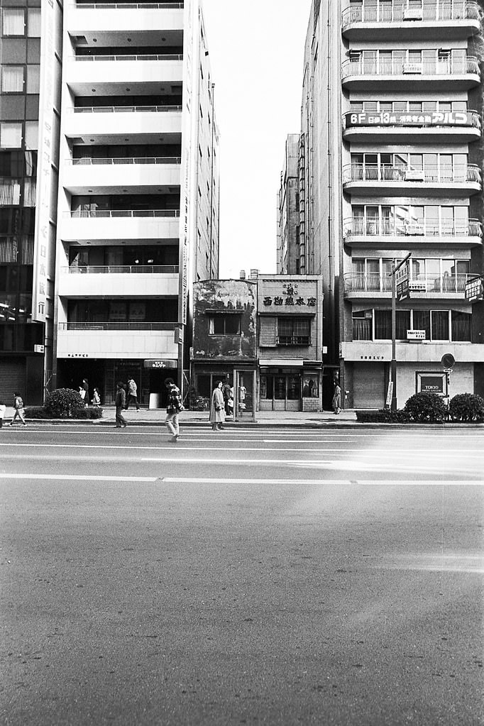 Nihonbashi, Chuo City, Tokyo Metropolis, Japan. 1980.