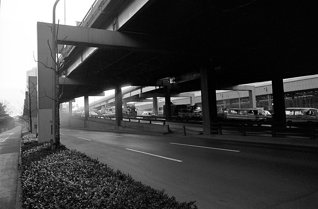 Shinbashi, Minato City, Tokyo Metropolis, Japan. 1980.