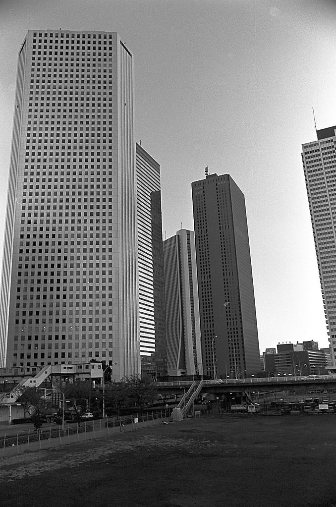 Around Nishi Shinjuku, Shinjuku City, Tokyo Metropolis, Japan. 1980.