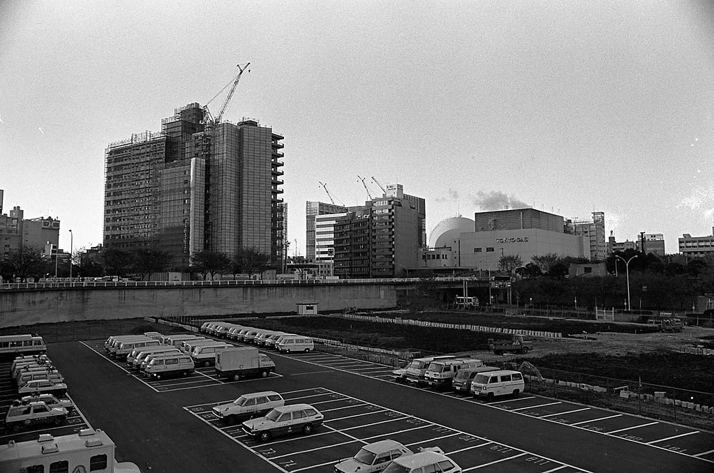 Around Nishi Shinjuku, Shinjuku City, Tokyo Metropolis, Japan. 1980.