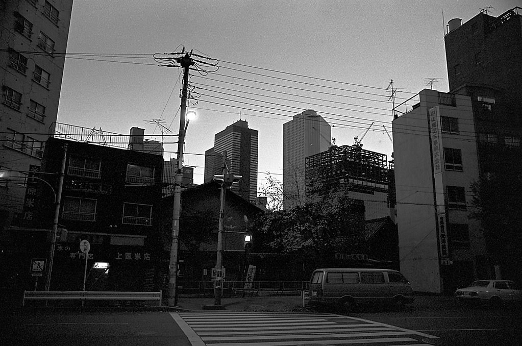 Nishi Shinjuku, Shinjuku City, Tokyo Metropolis, Japan. 1980.