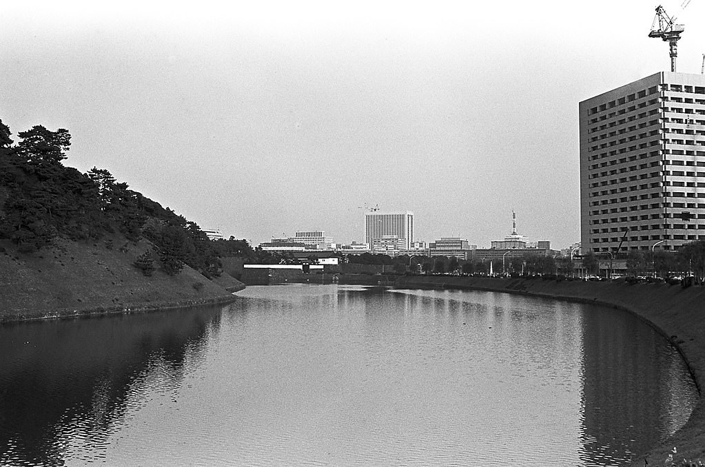 Around the Imperial Palace, Chiyoda City, Tokyo Metropolis, Japan. 1980.