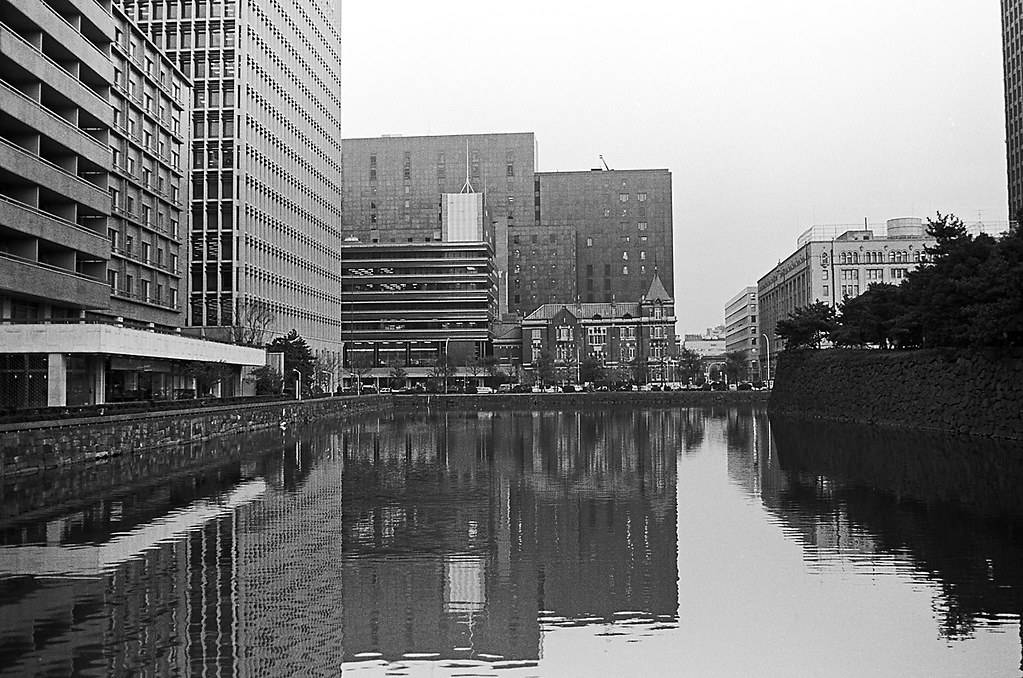 Tokyo Ginko Kyokai Building. Around the Imperial Palace, Chiyoda City, Tokyo Metropolis, Japan. 1980.