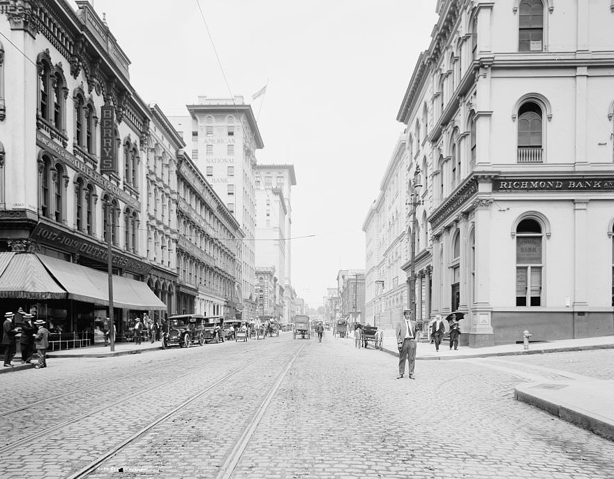 Main Street, west from 12th, Richmond, 1910s