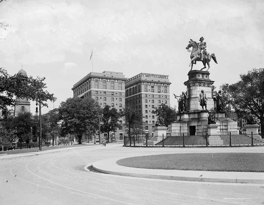 Hotel Richmond from the Capitol, Richmond, 1910s