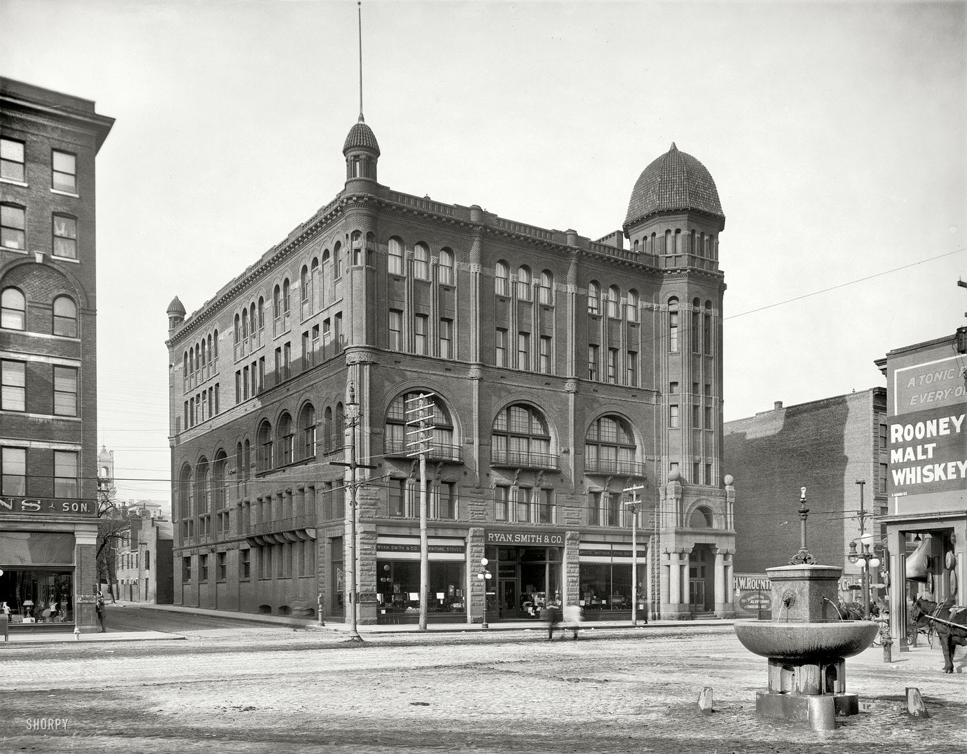 Filling Station, Masonic Temple, 1910