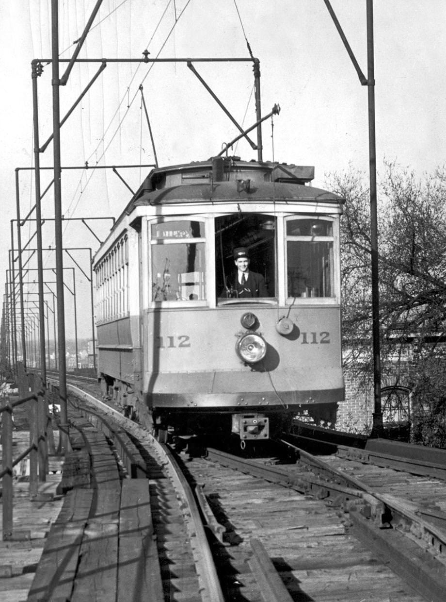 The Richmond-Ashland Electric Line ceased operating trolleys after 31 years, 1938.