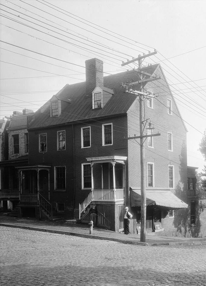 Dr. John Adams Double House, 2501-2503 East Grace Street, Richmond, 1940s