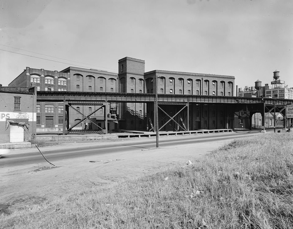 Phillip Morris Leaf Storage Warehouse, 1717-1721 East Cary Street, Richmond, 1940s