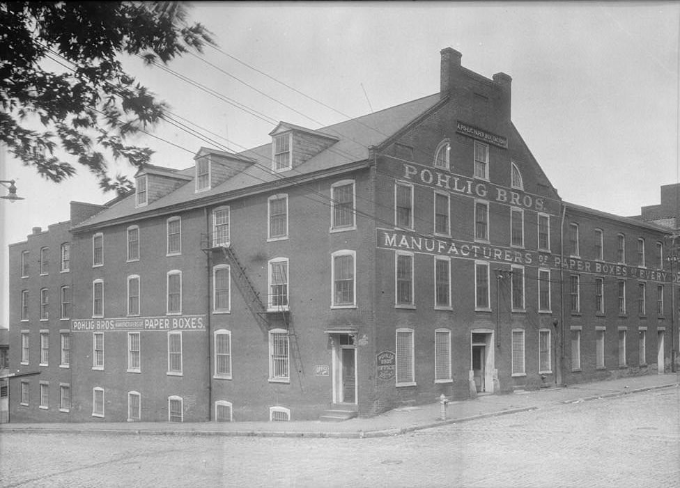 Pohlig Paper Box Factory, Twenty-fifth & Franklin Streets, Richmond, 1940s