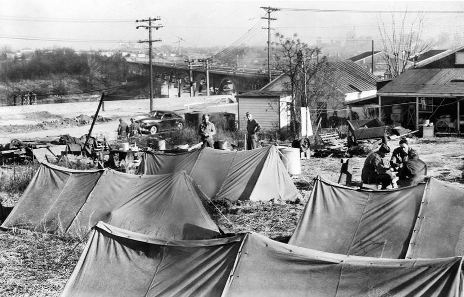 Soldiers from Camp Lee in Prince George County were positioned on the south end of the old Lee Bridge in Richmond just days after the Japanese attack on Pearl Harbor that brought the United States into World War II.