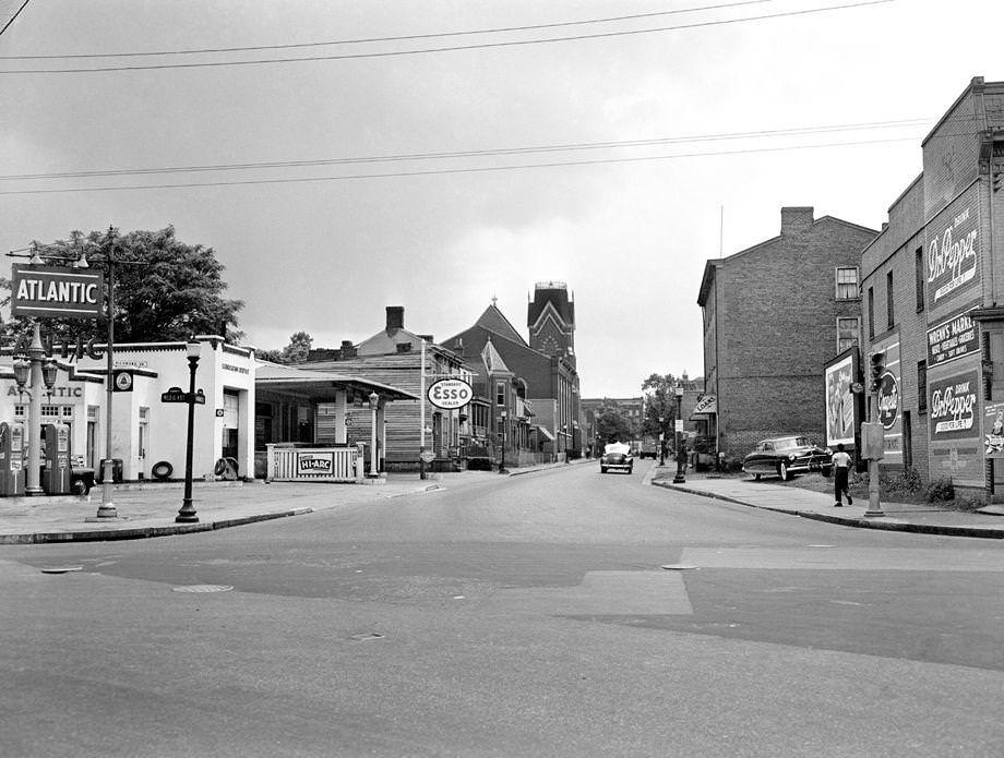 Adams Street at West Leigh Street, 1950.