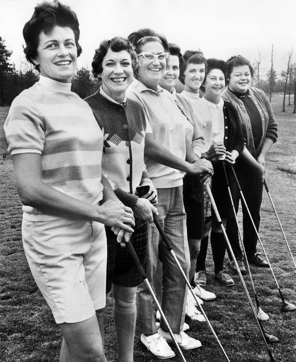 Officers of the City Women’s Golf Association of Richmond posed for a photo, 1967.