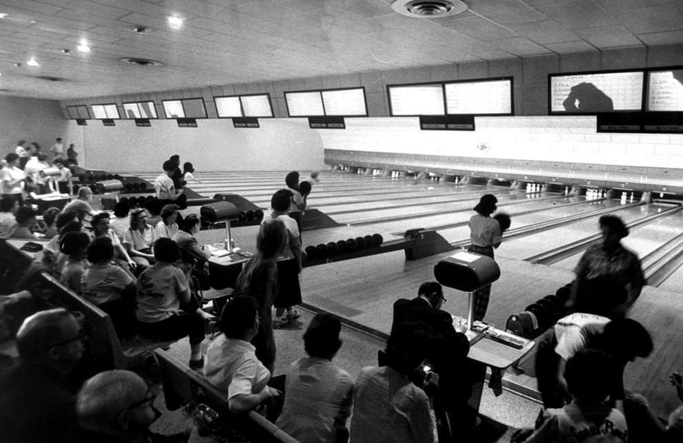 The third annual City Women’s Bowling Tournament was under way at Sunset Bowl in Richmond, 1962.