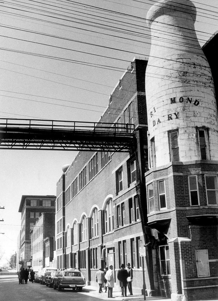 The Richmond Dairy Co. building on Marshall Street in Jackson Ward in Richmond, 1971.
