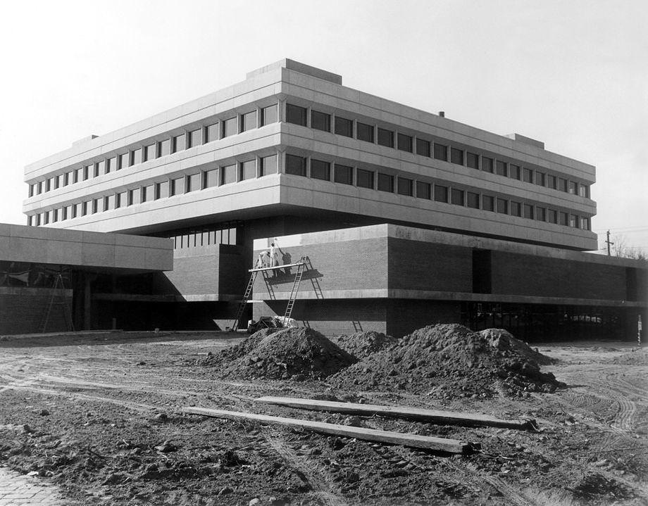 The Virginia Commonwealth University Business building under construction, 1971.