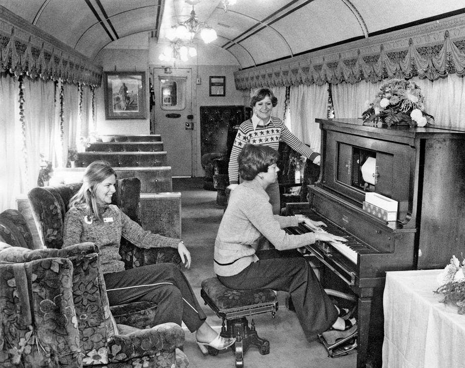 Visitors enjoyed an afternoon aboard the American Freedom Train, a traveling bicentennial attraction that stopped in Richmond and highlighted 200 years of American achievement, 1976.