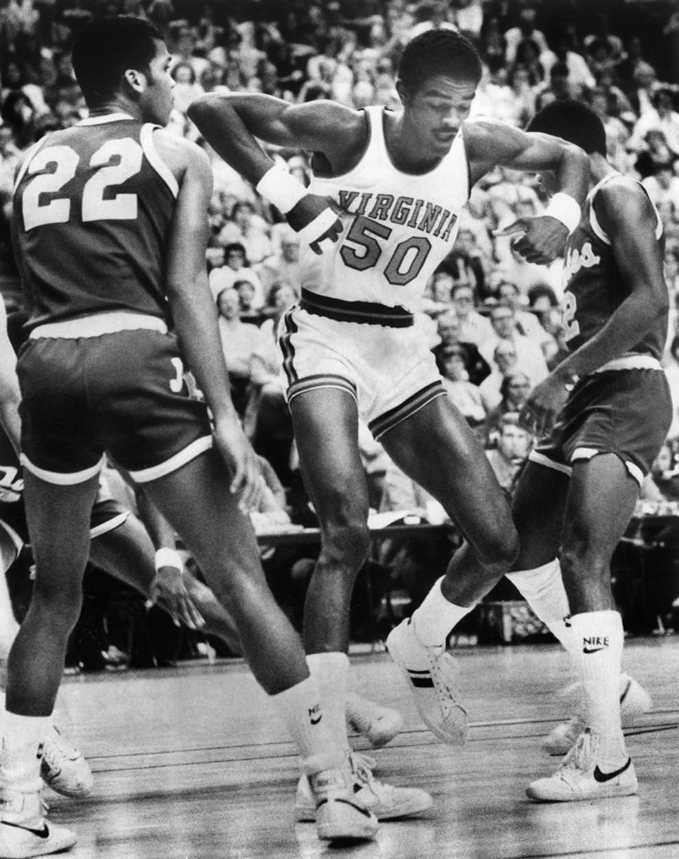 The Richmond Coliseum, Ralph Sampson recorded three consecutive double-doubles during a memorable run in 1983.