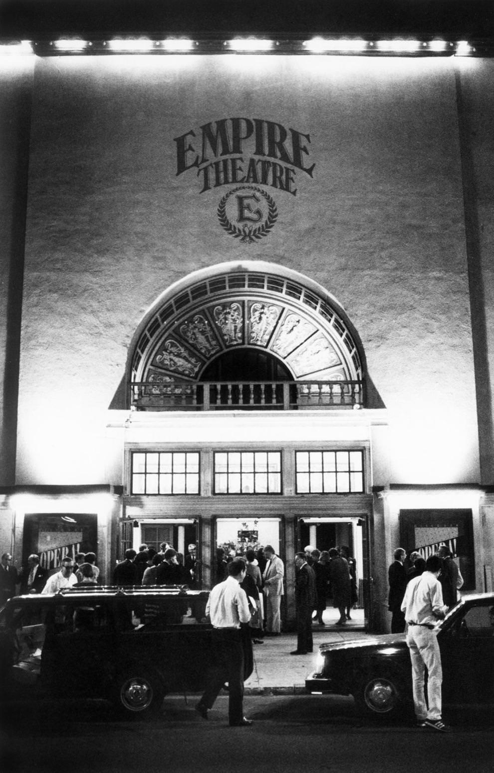 The Empire Theatre on Broad Street in downtown Richmond reopened with a gala and performance from the Richmond Symphony, 1984