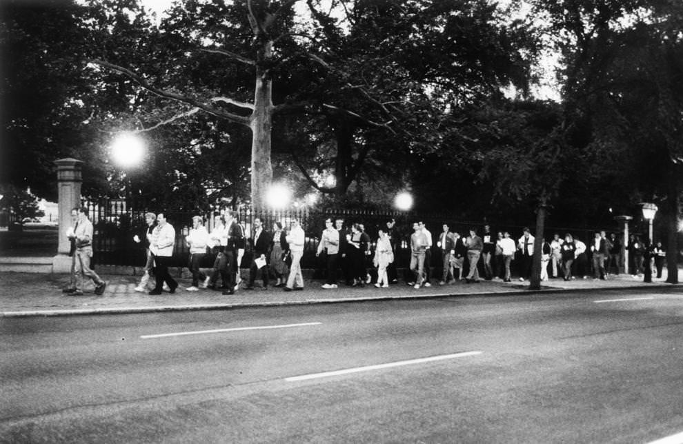 A candlelight vigil in Richmond honored AIDS victims and those fighting the disease, 1987
