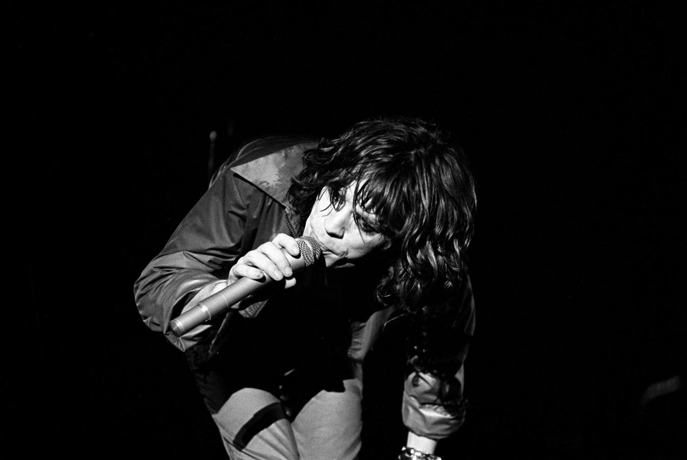 Mick Jagger performs on stage at Madison Square Garden during the band's "Tour of America '75" on July 23, 1975, in New York, New York.