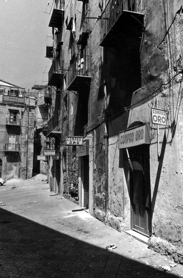 Alleys of Catania, Sicily, 1973