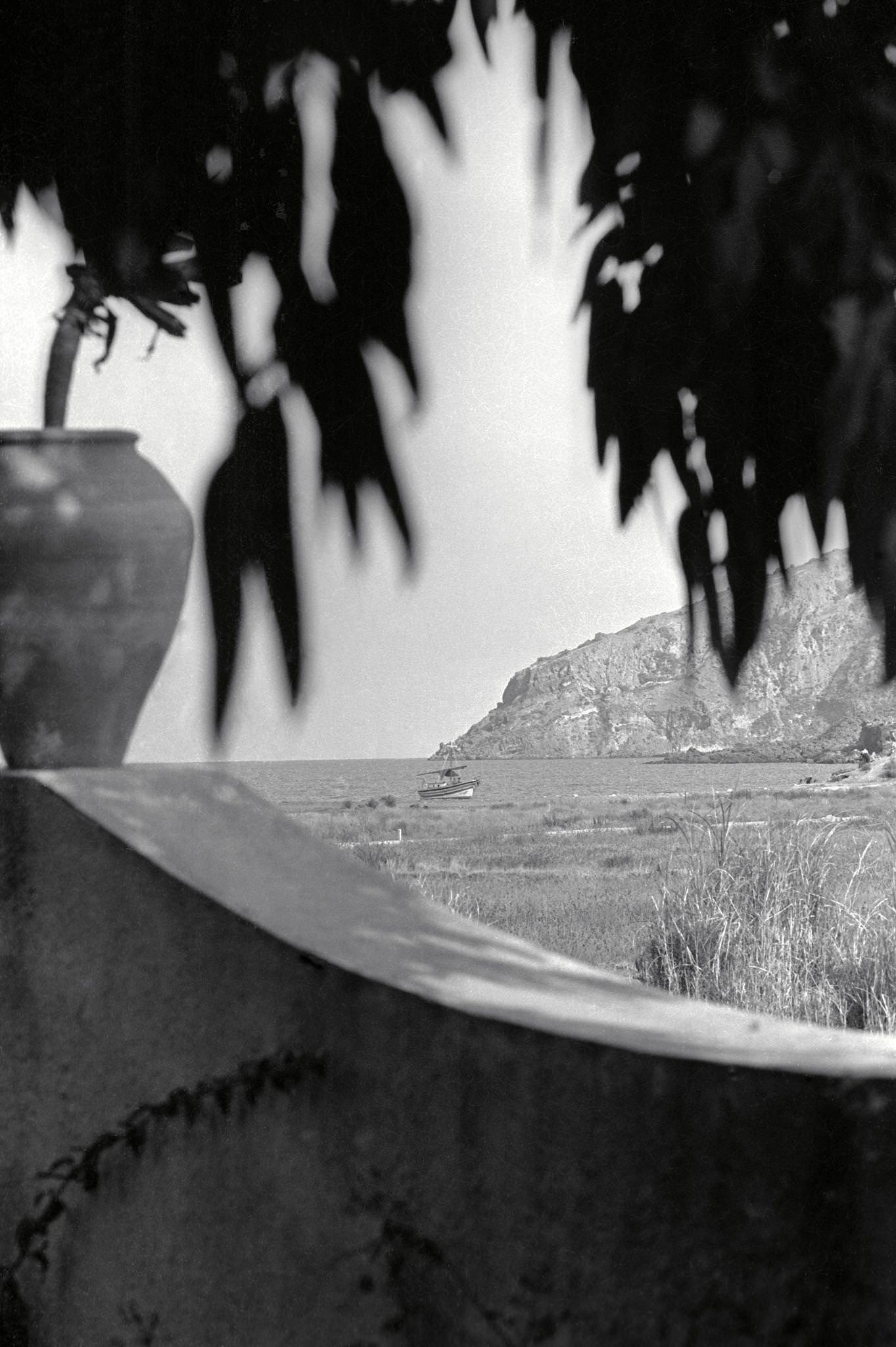 House detail on Vulcano Island, Sicily, June 1970.