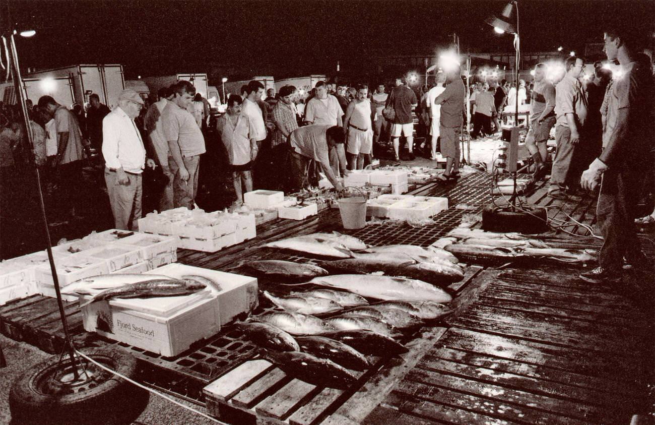 Fish market in Sicily, Italy.