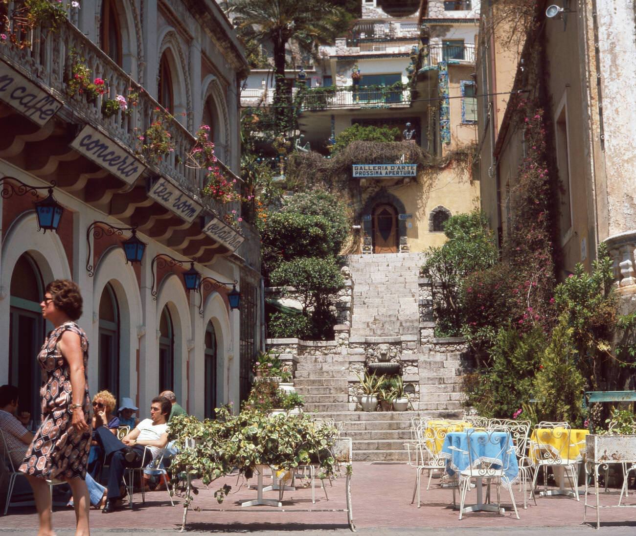 A trip to Taormina, Sicily, in the 1970s.