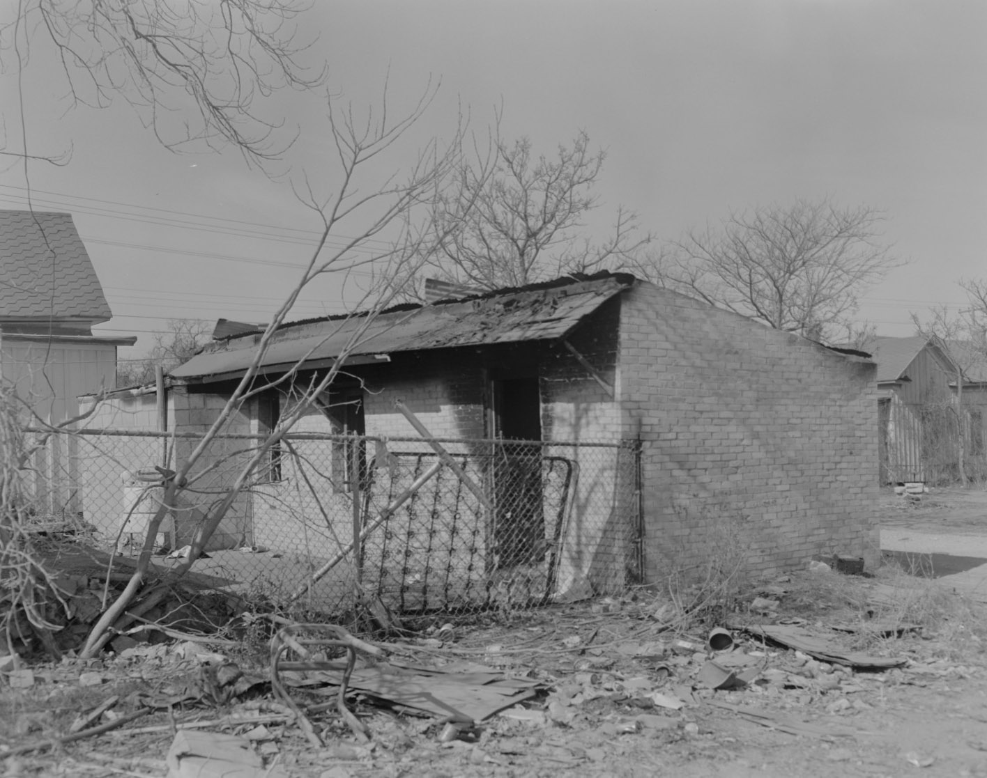 Deteriorating House at 1203 Chicon Street in Austin, Texas, 1956