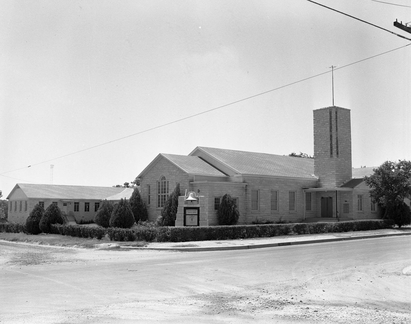 Brick Church with Tower and Adjacent Building, 1950