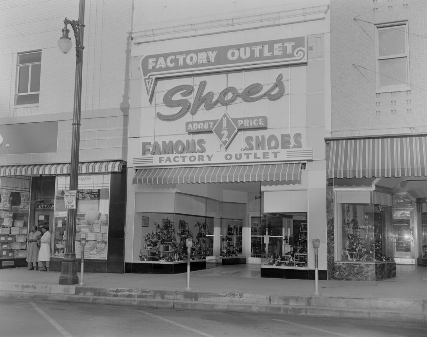 Factory Outlet Shoes Storefront, 1957.