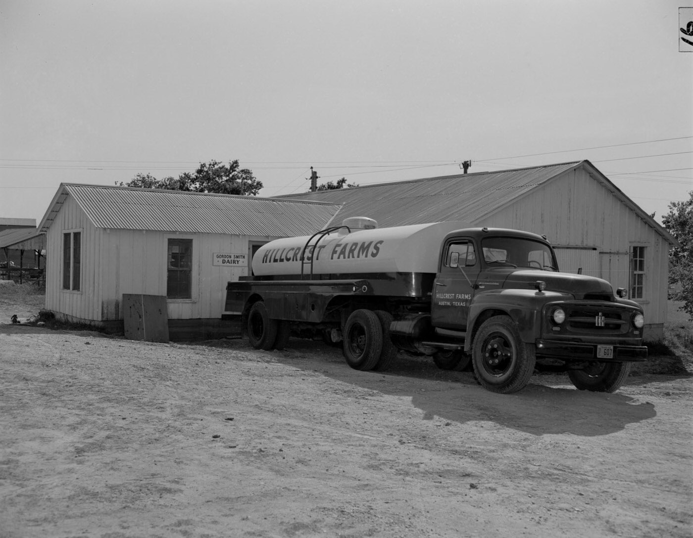 Gordon Smith Dairy with Milk Truck, 1953