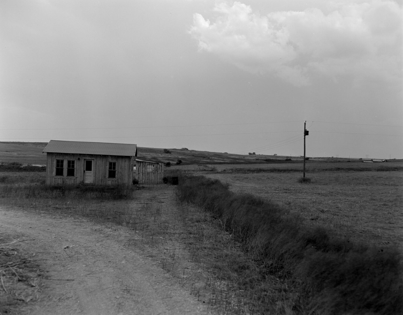 Building on Herman Heep Ranch, 1957.