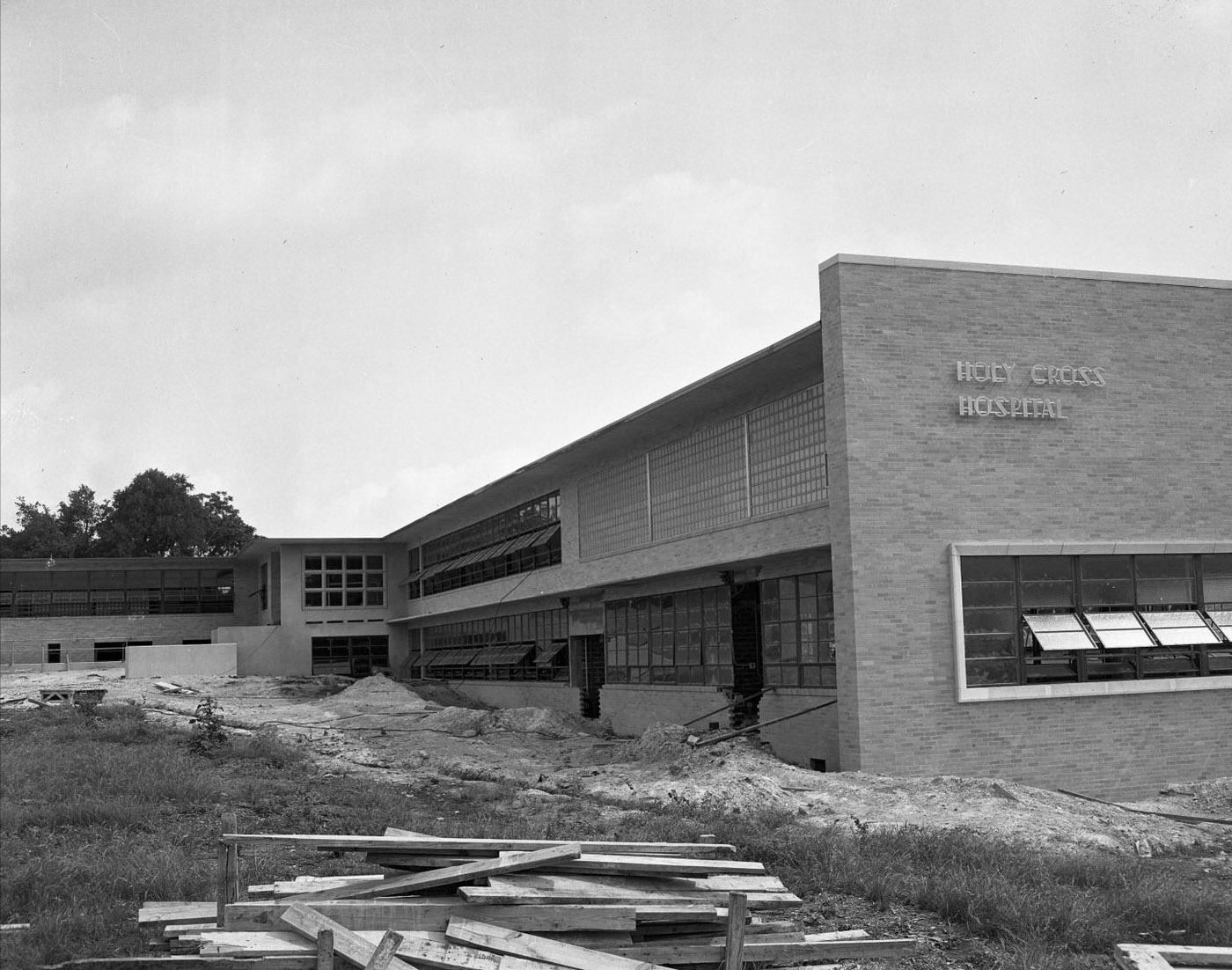New Holy Cross Hospital Under Construction, 1950.